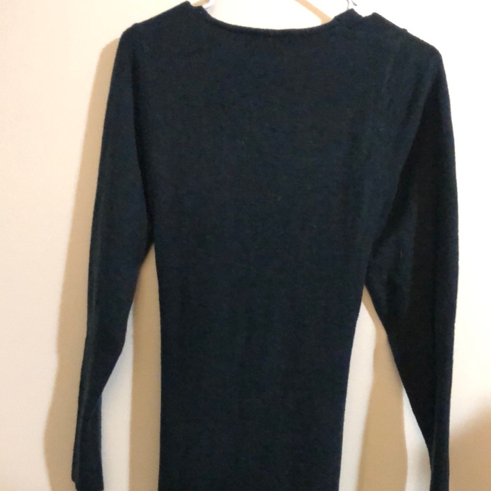 Ripe Green Ribbed V-Neck Bodycon Dress - Picture 5 of 5